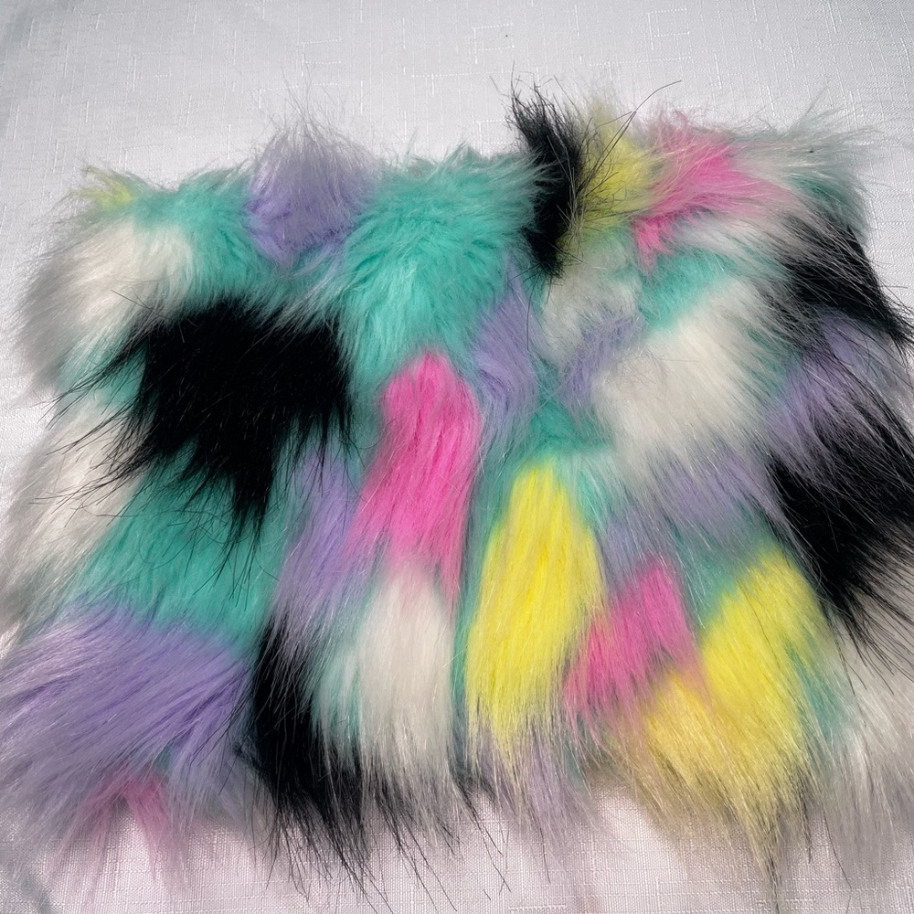 Colorful Faux Fur bag